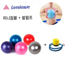 미니 짐볼 펌프 세트 요가볼 테스볼 홈트레이닝 운동용품 코어강화 밸런스볼 실내운동, 레드+펌프