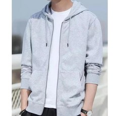連帽開衫拉鍊衛衣外套 男