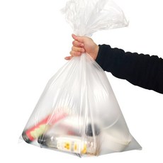 평판 40L 분리수거 쓰레기봉투 반투명 비닐봉투 100매, 100개