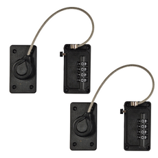 엠에스엠 무타공 냉장고 자물쇠 시건장치 사물함 잠금장치, 2개, 블랙