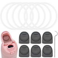TQONEP Freesip 교체용 스토퍼 4개 및 병 씰 링 473.2ml16온스 538.6g16온스 680.4g24온스 946.4ml32온스 1.18L40온스 BPA 프리, 그레이 6