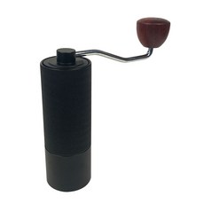 CNC手搖咖啡磨豆機手動研磨器全鋁外殼420不鏽鋼磨芯錐形刀盤, 1個, ZS-M002:黑色