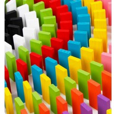 보드게임 원목도미노 100pcs 100가지새강 각10pcs, 1개, 상세페이지 참조