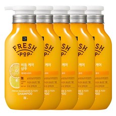 미쟝센 프레시팝 비듬케어 만다린&유자 샴푸 500ml, 5개