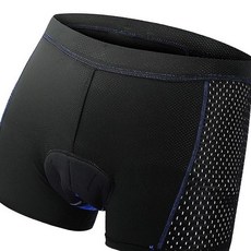 hyg 에어매쉬 쿨 자전거 패드 바지 L 블루 자전거 속바지 옷 사이클 통풍 바지 엉덩이 패드 자전거복