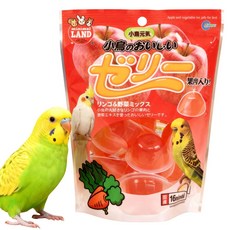 마루칸 앵무새 젤리 사과 채소 과즙 믹스 (완품) 간식, 12개