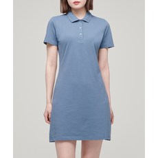 매장정품 무신사스탠다드우먼 MUSINSA STANDARD WOMAN [쿨탠다드] 우먼즈 피케 폴로 원피스 [블루 그레이] MWAOE5Z01-BY 543825