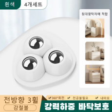 Tixpra 크림톤 순목재 침대옆장 신제품 슬림타입 2단 라이트럭셔리 침실수납 간편모던, 1개, 접착식 이동식 볼베어링(4개)