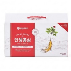 홍삼이야기 인생홍삼 국산 100% 저온숙성 홍삼액 80ml 30포, 30포 박스