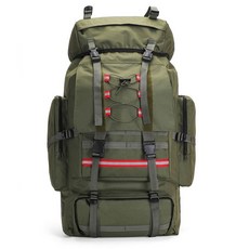 超大容量登山包 130L超大容量 防雨旅行背包 雙肩包 男女適用 行李包 打工 戶外 運動 登山包, 綠色