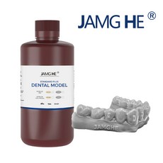 잠허 [공식총판] 덴탈모델 스탠다드 플러스 - 3D 프린터 레진 1kg, 그레이, 1개