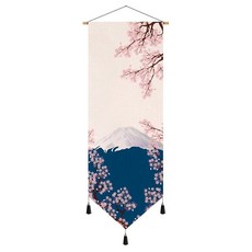 이자카야 소품 벽장식 48종 일식 포스터 홈포차 일본 인테리어 20. 행운을빕니다65x45cm, 회색 벚꽃눈산 45x120 cm