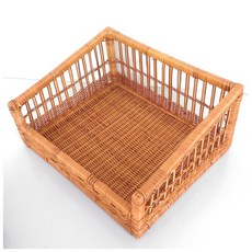 DecoBox鄉村風編織盤 精緻編織工藝 多功能收納 打造溫馨居家風格, 蜂蜜色, 1個