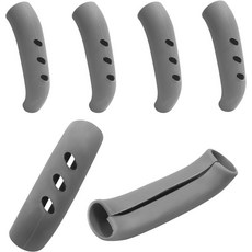 시오니스 실리콘 냄비 손잡이 커버 - 6팩 3인치 단열재 회색 팬 및 냄비용 홀더 그립폭 0.8인치, Gray