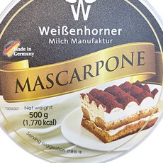 바이젠호너 마스카포네, 단품, 1개, 500g
