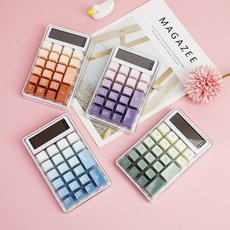 하이비주얼 사무용 계산기 큰버튼 편리한사용, 블루(a), 블루(a), 1개