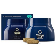 Manuka Health 紐西蘭蜂膠30素食膠囊, 1個, 90錠