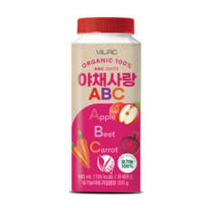 [비락]유기농 비건 ABC 야채주스 180mL, 48개