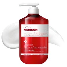 PAUL MEDISON 深紅色多效合一泡沫洗面乳, 510ml, 1瓶