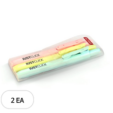 저스트클릭 마일드 형광펜S 3종 세트, 옐로우 + 핑크 + 민트, 2세트