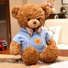 수제 테디베어 곰인형 수면인형 애착인형 곰돌이 선물 러블리, 1개, D. 파란색