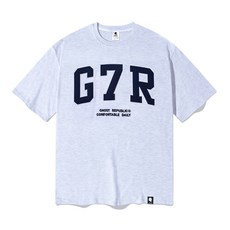 고스트리퍼블릭 G7R 아치드 오버핏 반팔티 GT-336
