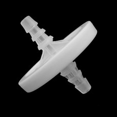 실험실 생물 배양 일회용 에어 필터 소수성 PTFE 막이 있는 무균 공기 호흡 필터 50mm 0.22um 로트당 10 개
