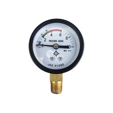 동력분무기 공용 원형 압력게이지 시계식 오일게이지 조압변동력분무기, 1개