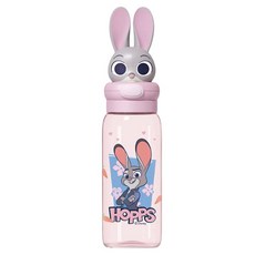 StarR 입체 동물 캐릭터 휴대용 PP 콜드컵, 핑크 토끼, 1개, 550ml 핑크 토끼, 1개, 550ml