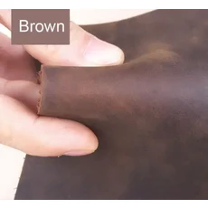 인조가죽시트지 가죽 수선패치 1pcs 크레이지 호스 소재 DIY 핸드 레더 크래프트 빈티지 오일 태닝 조각 풀업 소 첫 번째 레이어, [01] 22x26cm, [04] Brown