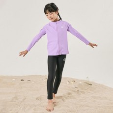 아레나 머메이드 아동 레저 9부 레깅스 A4BG1GD01BLK