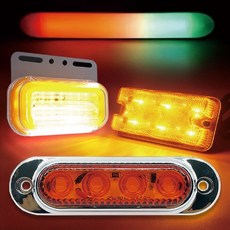 미즈누아 화물차 사이드 램프 12V 24V 무빙형 선박 깜빡이 미등, 01_7004 그린