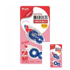 풀테이프 벨류팩 전용리필 포함 폭넓이 8.4mm 1개입 다꾸양면테이프 학교, 플러스 노리노 풀테이프 벨류팩 TG-1621 전용리필