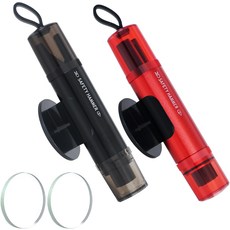 EJYARC 세이프 해머 자동차 창문 차단기 안전벨트 커터 물이나 화재 상황 2인치 1인치 공구 자동 유리 비상 탈출 키트 액세서리 모든 차량(2개 PCS 블랙 & 레드), Black+Red+Silver