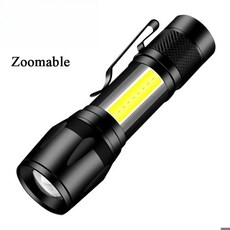 강력한 LED 손전등 USB 충전식 토치 슈퍼 밝은 손 빛 비상 캠핑 다기능 랜턴 낚시, S014-A