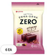 롯데제로 연양갱 50g x 6p, 6개