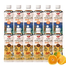 동원 보성홍차 아이스티 제로 아이스티 한라봉, 500ml, 12개