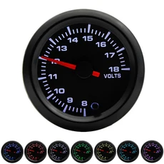 2인치52mm 7 색 LED 부스트/수온/오일 압력/전압계/공기 연료 비율/EGT/타코미터 RPM 자동차 게이지 + 포드, 05 Volt