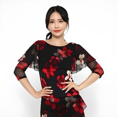 dancedome Mall 蜂花斗篷T恤 LDT26700, 黑色