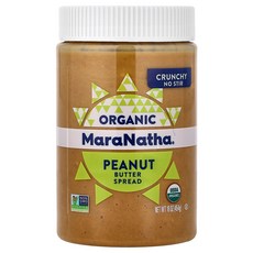 MaraNatha 유기농 땅콩 버터 크런치 16 oz (454 g) MaraNatha (마라나타), 454g, 1개