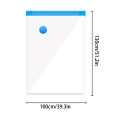 진공 저장 백 진공 밀봉 백 공간 절약 백 이불 옷 베개 침구 담요 보관용, 09 1PC 100X130cm