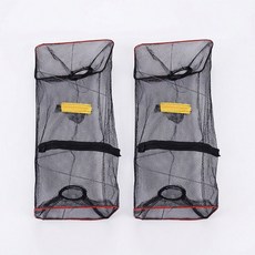 제로앤나인 계곡 민물 낚시 사각통발 물고기 그물망 2개, 그린