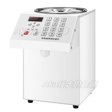 爆款 果糖機 商用奶茶店專用設備 微電腦自動果糖機 16鍵110V 出糖精準定量 5昇 8.5昇大容量 純銅大電機, 5昇白色（110V美式插頭）