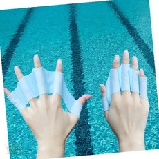 물놀이 수영보조 실리콘 오리발 장갑형 손가락 착용 휴대간편 워터파크 수상레저, SIS-509 오리손(2P)_핑크_S