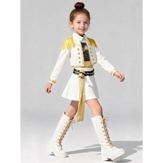 兒童表演服裝 獵魔女團cos服裝 兒童流行歌手童裝套裝