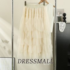 봉봉 스커트 샤 쉬폰 스커트 밸리 챠밍 라인 줌바 댄스 복, 아이보리