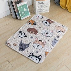 DZER 애견 방석 강아지 침대 귀여운 디자인 논슬립 네츄럴 소재 올시즌 사용 가능, 40*50cm, B