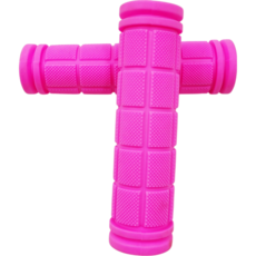 글로리존 자전거 고무 그립 손잡이, 핑크색, 2개