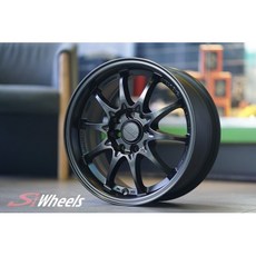 FK鋁圈 15吋 4/100 EP10843 平光黑鋁圈，輕量化設計提升操控性，時尚外觀展現個人品味, 1個