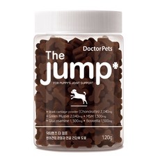 닥터펫츠 강아지 관절영양제 콘드로이친 초록입홍합 슬개골 관절 통증개선 무릎근육 고함량 120g, 120정, 뼈/관절강화, 1개